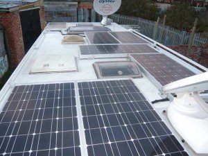 roof mounted solar panels
